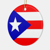 Puerto- Ricoflagge Keramikornament (Links)