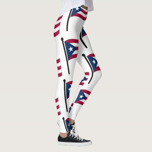 Puerto- Ricoflagge Leggings (Rechts)