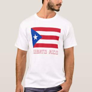 Puerto- Ricoflagge mit Namen T-Shirt