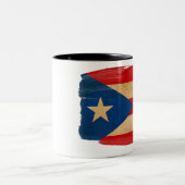 Puerto- Ricoflaggen-Tasse Zweifarbige Tasse (Mittel)