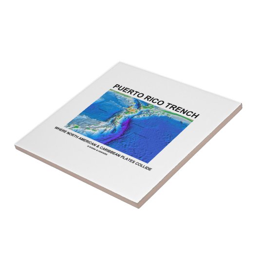 Puerto- Ricograben wo nordamerikanische Karibische Fliese (Seite)