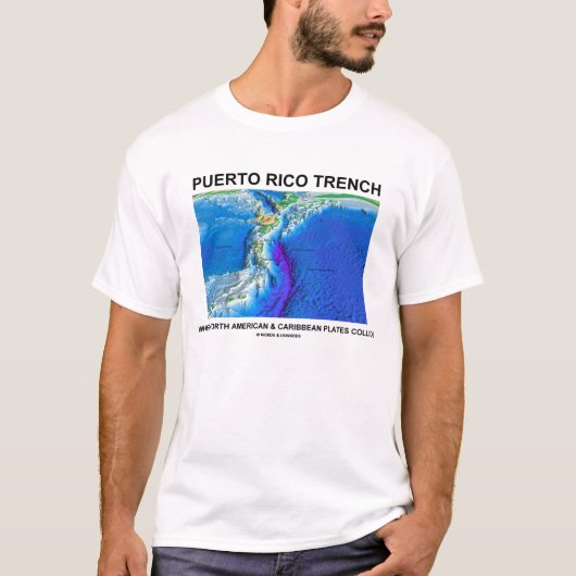 Puerto- Ricograben wo nordamerikanische Karibische T-Shirt (Vorderseite)