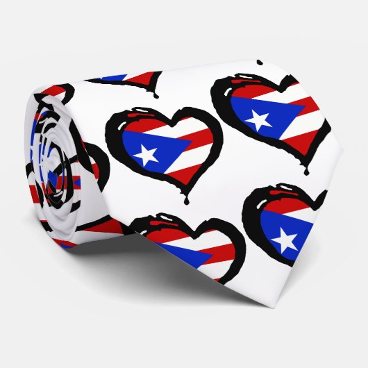 Puerto- Ricoherz Krawatte (Gerollt)