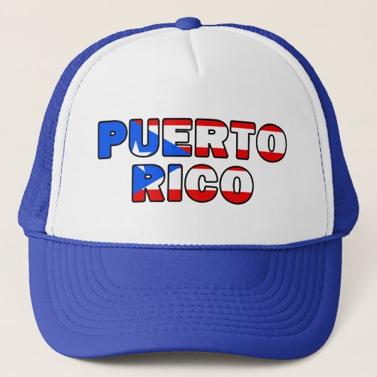 Puerto- Ricohut Truckerkappe (Vorderseite)