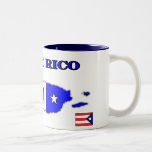 Puerto- Ricokaffee-Tasse Zweifarbige Tasse