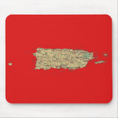 Puerto- Ricokarte Mousepad (Vorne)