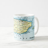 Puerto- Ricokarten-Tasse Kaffeetasse (VorderseiteRechts)