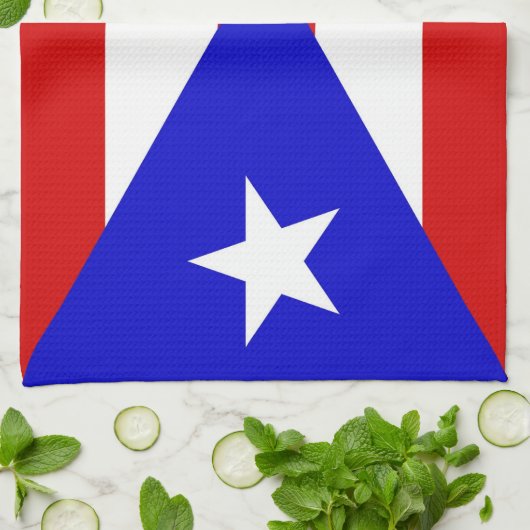 Puerto- RicoLandesflaggetuch Handtuch (Gefaltet)