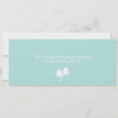 Puerto- Ricoluftpost-Boarding-Durchlauf-Hochzeit Einladung (Rückseite)