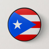 Puerto- Ricoqualität Flaggen-Kreis Button (Vorderseite)
