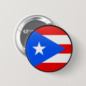 Puerto- Ricoqualität Flaggen-Kreis Button (Vorne & Hinten)