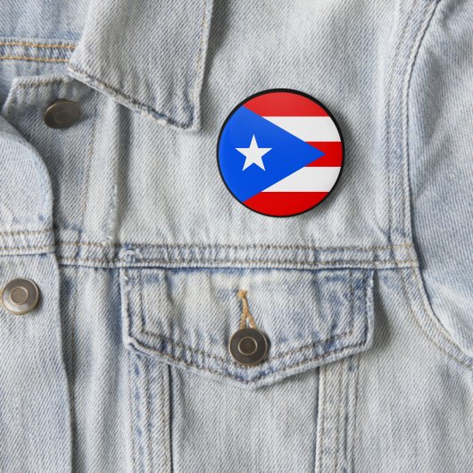 Puerto- Ricoqualität Flaggen-Kreis Button (Beispiel)