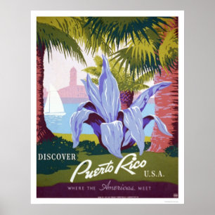 Puerto- Ricotourismus WPA 1940 Poster