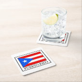 Puerto- RicoUntersetzer Rechteckiger Pappuntersetzer (Vor Ort)