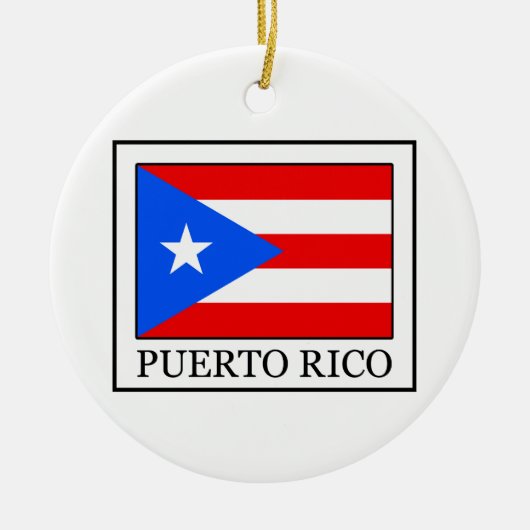 Puerto- Ricoverzierung Keramik Ornament (Vorne)