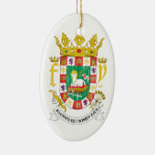 Puerto- Ricowappen Keramik Ornament (Rechts)