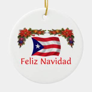 Puerto- Ricoweihnachten Keramikornament