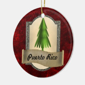Puerto- Ricoweihnachtsverzierung Keramik Ornament (Links)