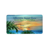 Puerto Sunset 1557 Adresse Adressaufkleber (Vorne)