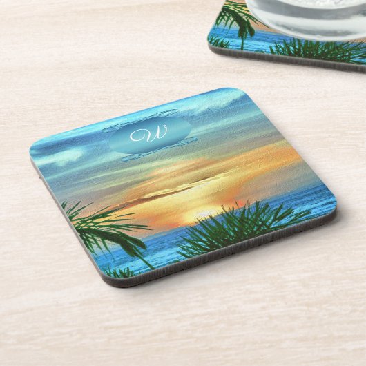 Puerto Sunset 1557 Getränkeuntersetzer (Linke Seite)