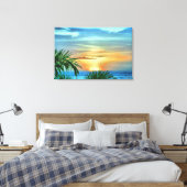 Puerto Sunset 1557 Leinwand Kunstdrucken (Insitu (Schlafzimmer))