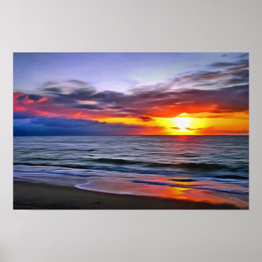 Puerto Sunset 1739 Art Print Poster (Vorne)