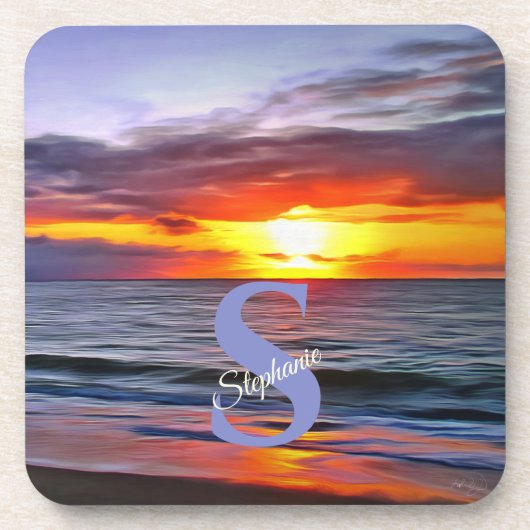 Puerto Sunset 1739 Getränkeuntersetzer (Vorderseite)