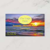 Puerto Sunset 1739 QR Code Visitenkarte (Vorderseite)