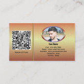 Puerto Sunset 1739 QR Code Visitenkarte (Rückseite)