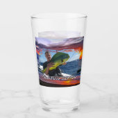 Puerto Sunset Fischen 1739 Bier Glas (Vorderseite)