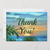 Puerto Sunset Vielen Dank 1557 Dankeskarte (Vorderseite)