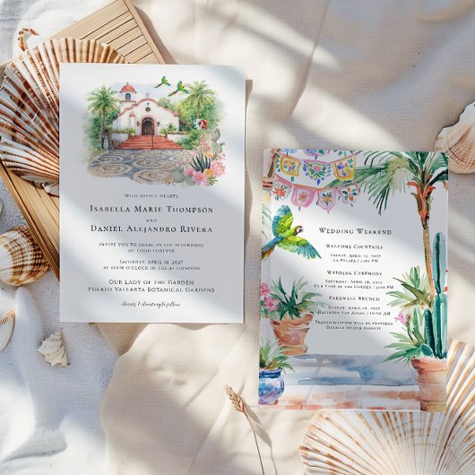 Puerto Vallarta Chapel Wedding Invitation Einladung