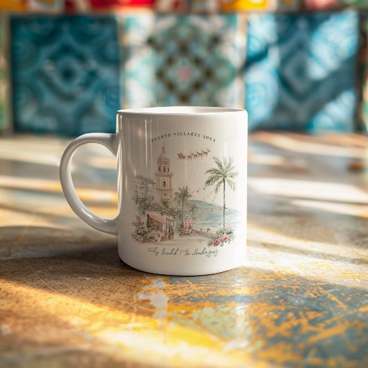 Puerto Vallarta Christmas | Personalized Photo Kaffeetasse