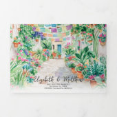 Puerto Vallarta Dreifach Gefaltete Einladung (Cover)