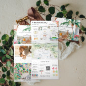 Puerto Vallarta Dreifach Gefaltete Einladung