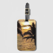 Puerto Vallarta Golden Sommer Sonnenuntergang Gepäckanhänger (Vorderseite Vertikal)