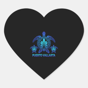 Puerto Vallarta Herz-Aufkleber