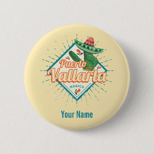 Puerto Vallarta Jalisco Mexiko tanzender Kaktus Button