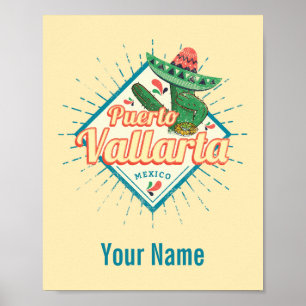 Puerto Vallarta Jalisco Mexiko tanzender Kaktus Poster