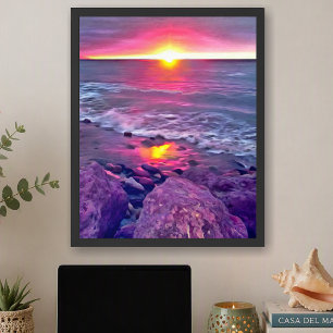 Puerto Vallarta Malecon Sonnenuntergang 0911 Kunst Poster