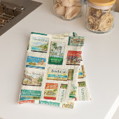 Puerto Vallarta Matchbook Pattern Tea Towel Geschirrtuch