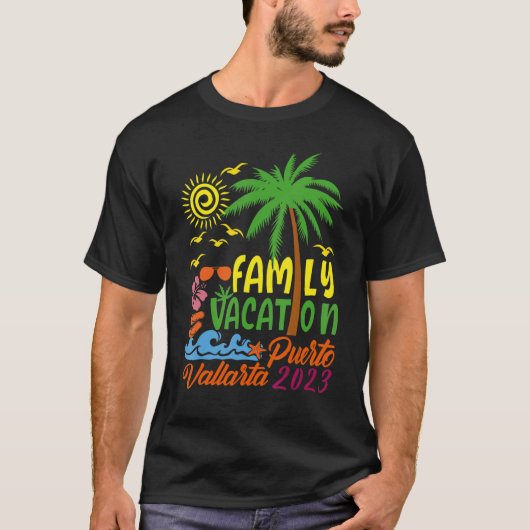 Puerto Vallarta Matching Vacation 2023 Mexiko Souv T-Shirt (Vorderseite)