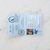 Puerto Vallarta Mexico Passport Brautparty Einladung (Innenseite)