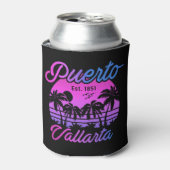 Puerto Vallarta Mexico Retro Sunset Souvenirs 60er Dosenkühler (Kanne Vorderseite)