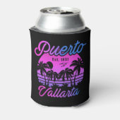 Puerto Vallarta Mexico Retro Sunset Souvenirs 60er Dosenkühler (Kanne Rückseite)