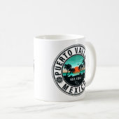 Puerto Vallarta Mexico Retro Sunset Souvenirs 60er Kaffeetasse (VorderseiteRechts)