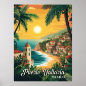 Puerto Vallarta Mexico Vintage Travel Poster (Vorne)