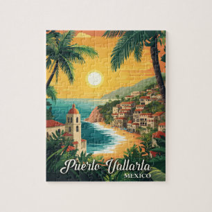 Puerto Vallarta Mexico Vintage Travel Puzzle