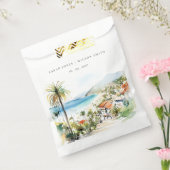 Puerto Vallarta Mexico Watercolor scape Wedding Geschenktütchen (Versiegelt)
