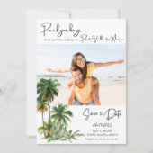 Puerto Vallarta, Mexiko Beach Hochzeit in Urlaubso Save The Date (Vorderseite)